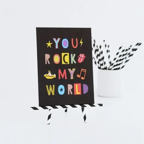 Quadrinho - You Rock My World - Festa Rock