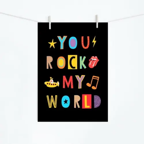 Pôster You Rock My World A4