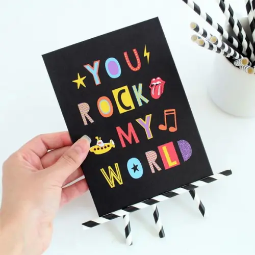 Quadrinho - You Rock My World - Festa Rock