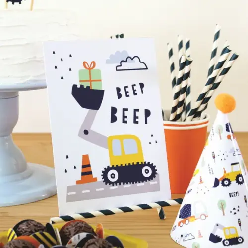 Quadrinho de Mesa - Festa Tratores e Caminhões - Beep-beep