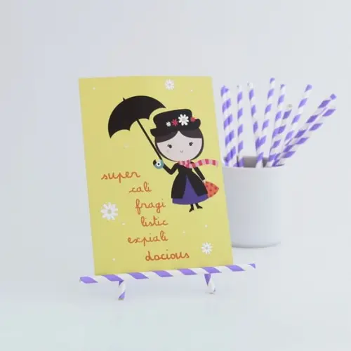 Quadrinho de Mesa - Mary Poppins - com Suporte
