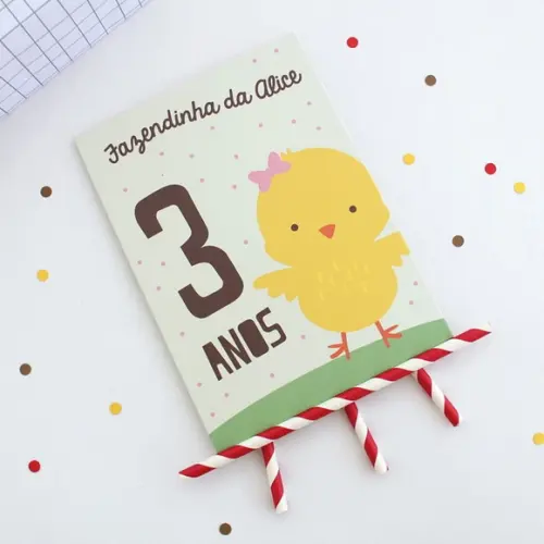 Quadrinho Fazendinha - Pintinho