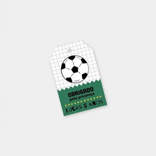Tag Lembrança - Festa Futebol (12 Un)