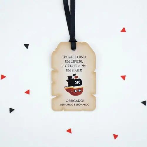 Tag Lembrança - Festa Piratas (12 Un)