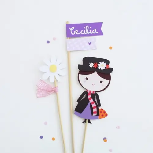Topo de Bolo - Mary Poppins