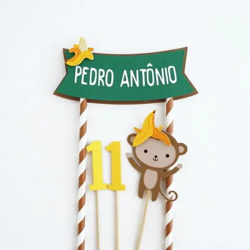 Topo de Bolo - Macaquinho