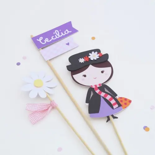 Topo de Bolo - Mary Poppins