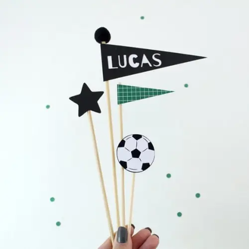 Topo de Bolo Tema Futebol
