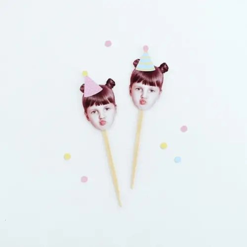 Topper Rostinho - Candy (12 Un)