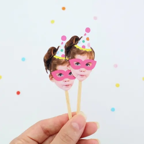 Topper Rostinho Carnaval (12 Un)