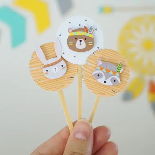 Toppers - Bichinhos do Bosque (12un.)