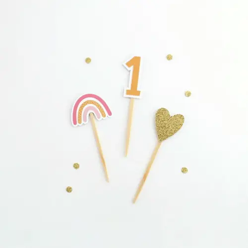 Toppers Arco Íris (12 Un)