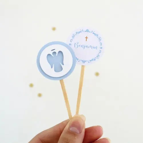 Toppers Batizado - Anjo Azul