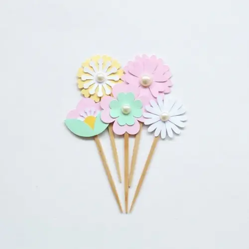 Toppers Flores Sortidas (12 Un)