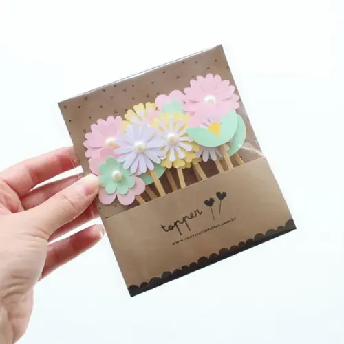 Toppers Flores Sortidas (12 Un)