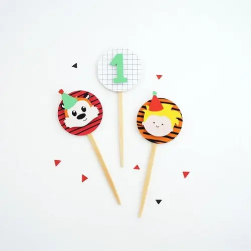 Toppers Menino e Tigre (12 Un)
