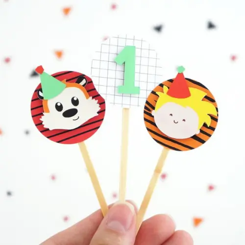 Toppers Menino e Tigre (12 Un)