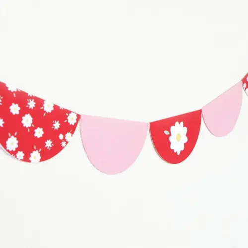 Varal Bandeirola de Papel - Festa Chapeuzinho Vermelho