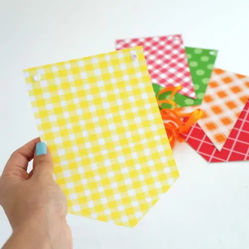 Varal de Bandeirinhas de Papel - Aniversário Festa Junina