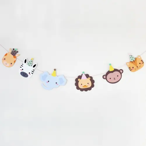 Varal Decorativo - Animais da Selva
