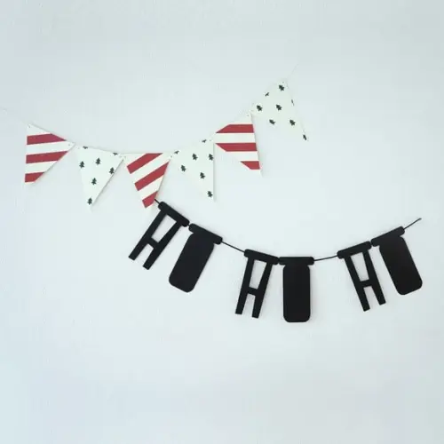 Varal Ho-ho-ho + Bandeirinhas - Festas Natalinas