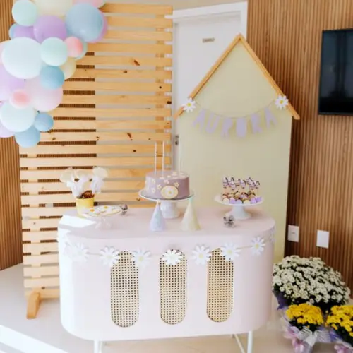 Varal Margaridas - Decoração Festa Jardim / Passarinho