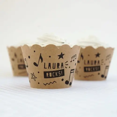 Wrapper Cupcake - Festa Rock (12un)