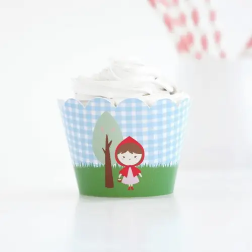Wrapper Cupcake - Festa Chapeuzinho Vermelho (12un)
