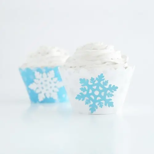 Wrapper Cupcake Floco de Neve (12un)
