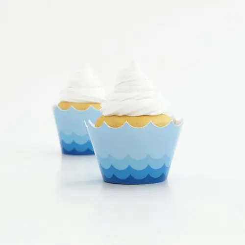 Wrapper Cupcake - Ondas (12 Un)