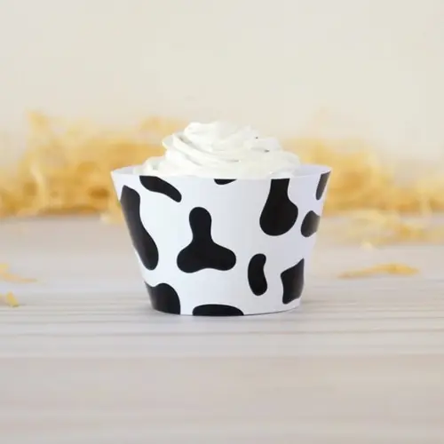 Wrapper para Cupcake - Estampa Vaquinha (12un)