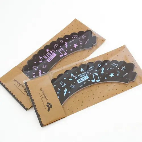 Wrapper Personalizado - Festa Rock Colorido (12 Un.)