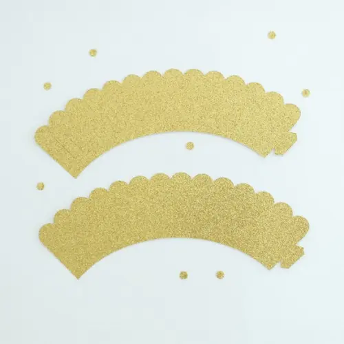 Wrapper Puro Glitter Dourado (12 Un.)