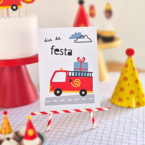 Kit Festa tema Bombeiros para Decorar