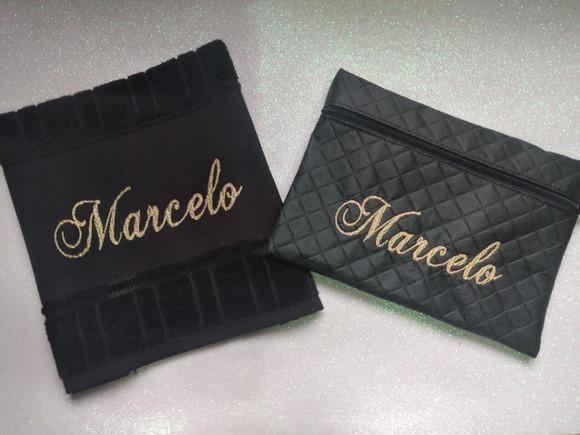 Kit Toalha e Necessaire Masculino