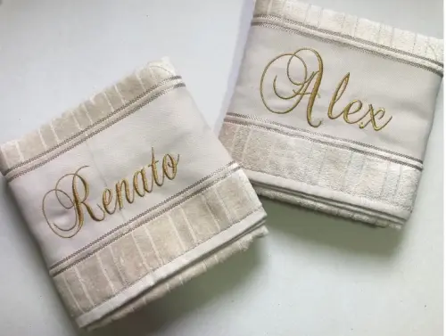 Jogo de toalha de banho personalizada para casais