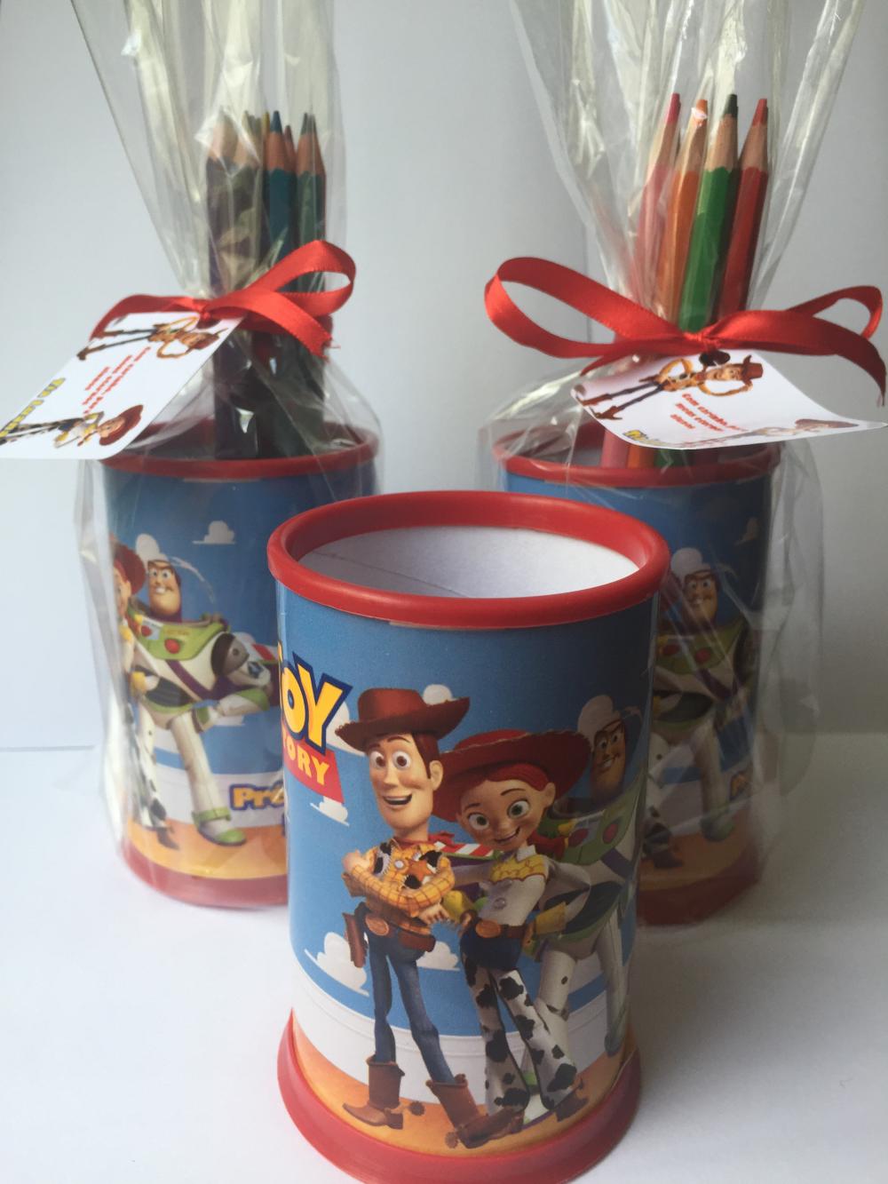 Kit Toy Story- Porta-lápis com 12 lápis de cor