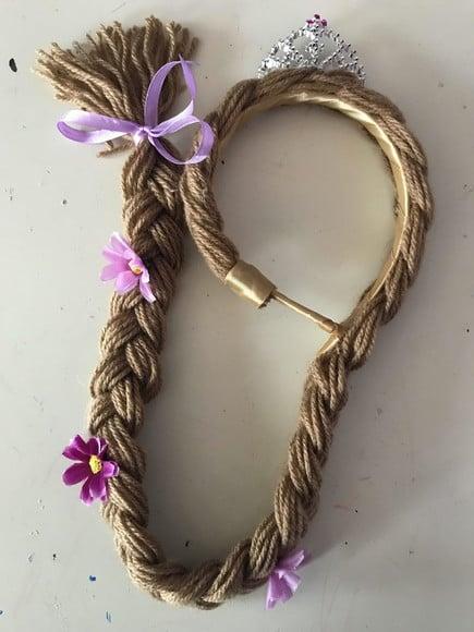 Trança da Rapunzel (enrolados) 50cm