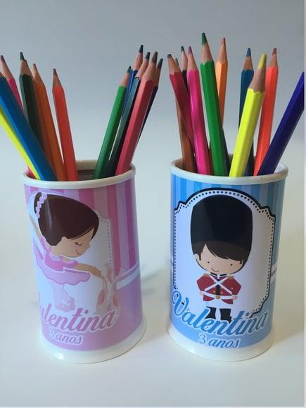Porta-lápis Personalizado - Bailarina