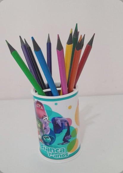 Kit Divertidamente - Porta-lápis com Lápis de Cor