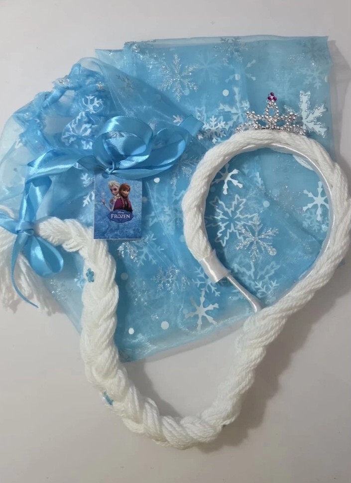 Capa e Trança da Elsa Frozen