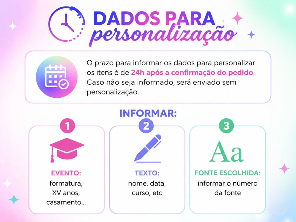Bastão de Led para 15 Anos Debutante 40cm