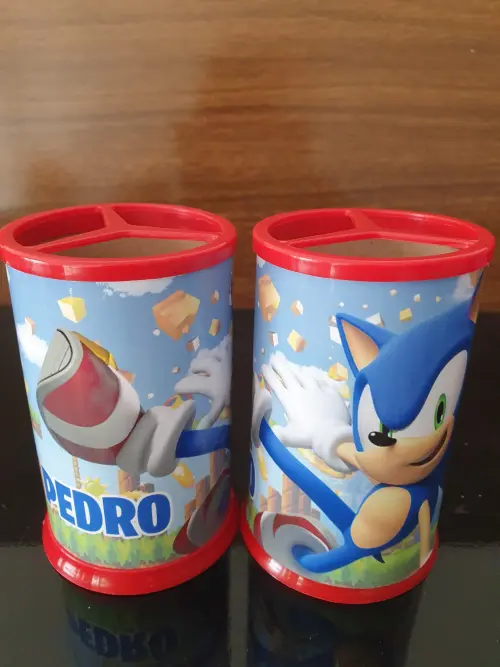 Porta-lápis Personalizado Sonic