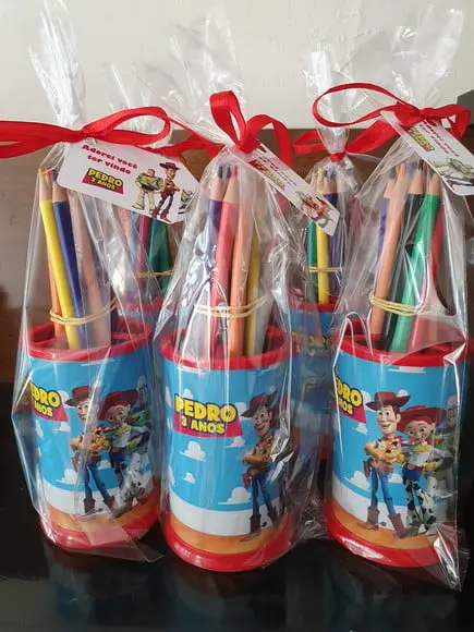 Kit Toy Story - Porta-lápis com Lápis de Cor