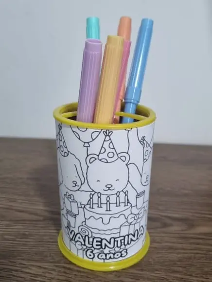 Kit Bobbie Goods- Porta-lápis com 6 Canetinhas