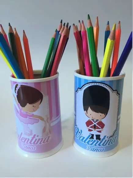 Porta-lápis Personalizado - Bailarina