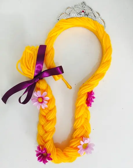 Trança da Rapunzel (com Coroa Grande)