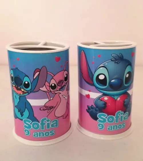 Porta-lápis Stitch