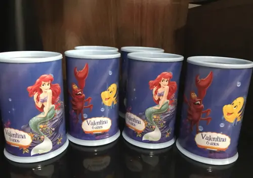 Porta-lápis Personalizado Pequena Sereia