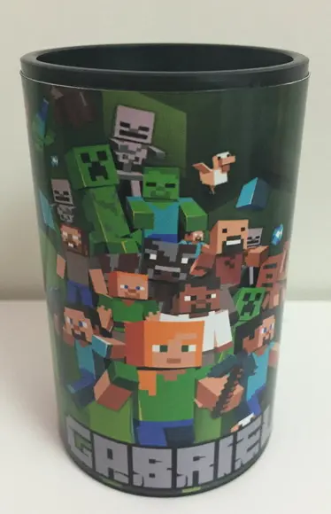 Cofrinho Personalizado Minecraft